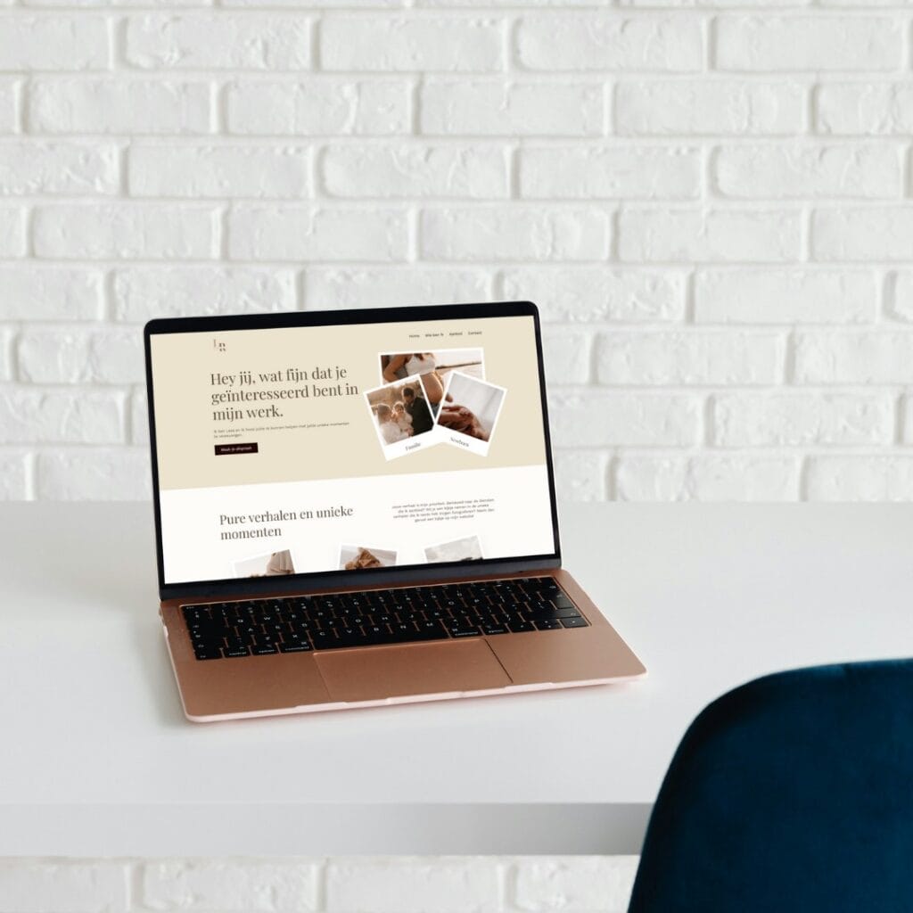 Een professionele fotografiewebsite laten bouwen voor Lexa Roosemeyers