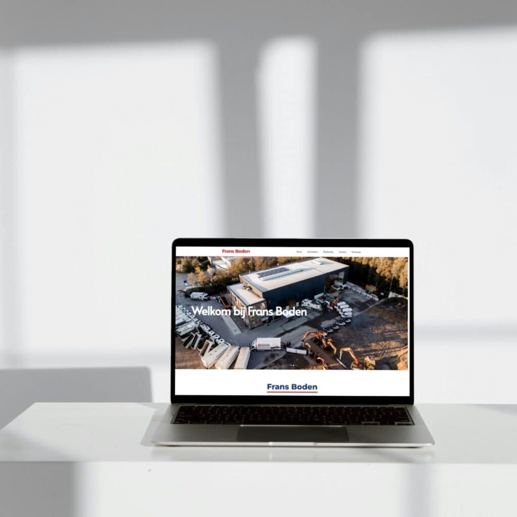 Frans Boden - Een professionele website laten maken door Billie Branding