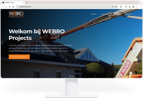 Een nieuwe website voor WEBRO Projects - gemaakt door Billie Branding