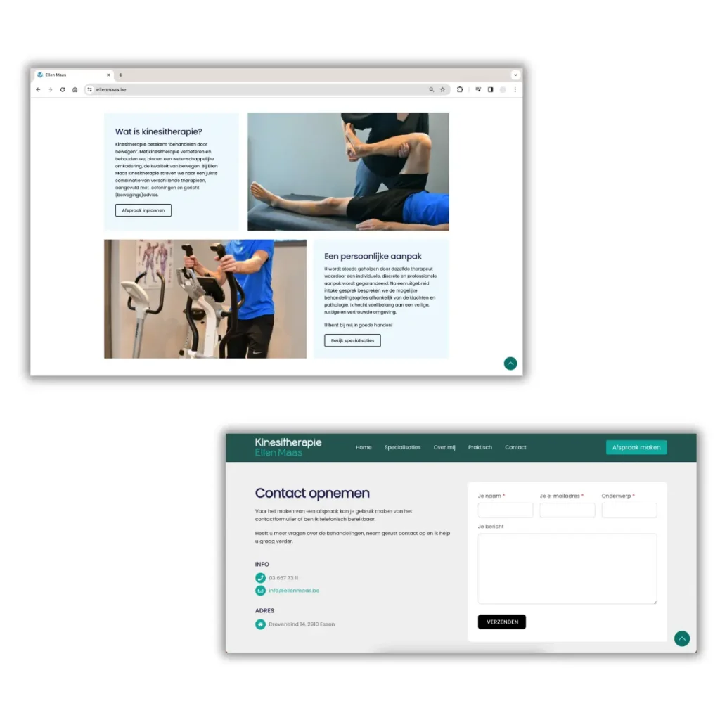 Ellen Maas - Website laten maken in Essen - door Billie Branding