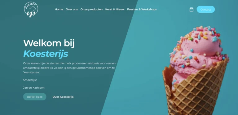 Koesterijs - Website en webshop - door Billie Branding