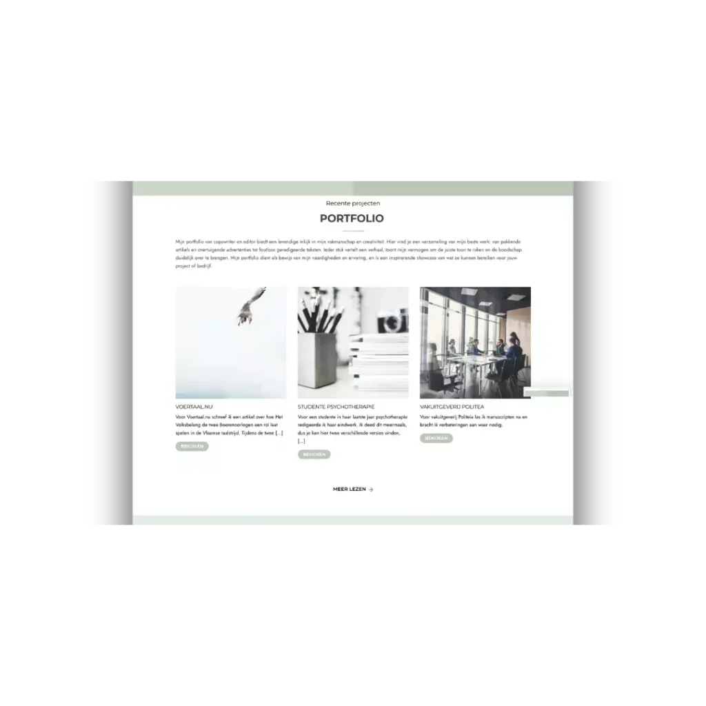 L-Phabet - Portfolio ontwerp op je website - Billie Branding