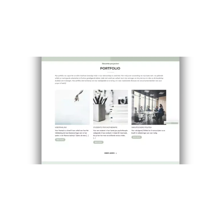 L-Phabet - Portfolio ontwerp op je website - Billie Branding
