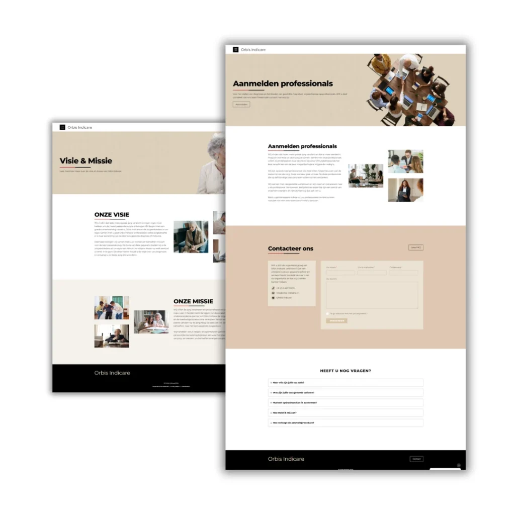 ORBIS Indicare - Professionele website laten maken - Billie Branding
