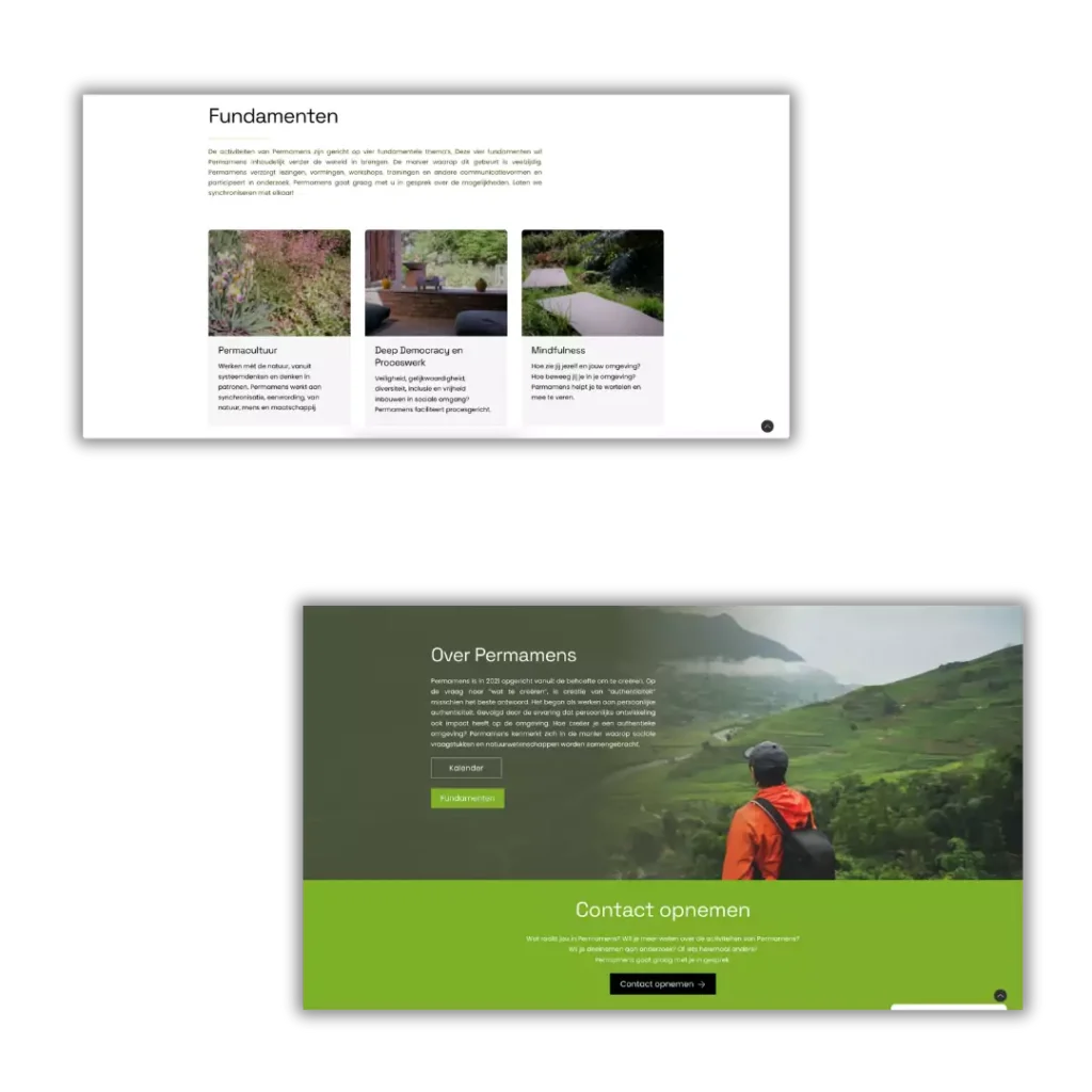 Permamens - Diensten op je website - door Billie Branding