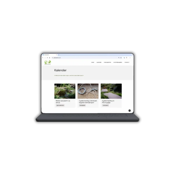 Permamens - Kalender op je website - door Billie Branding