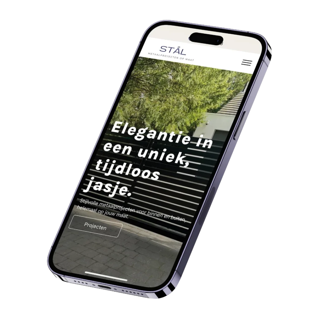 Stal Metaalprojecten - Website Project van Billie Branding - Responsief Design voor GSM