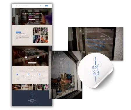 Stof & Snit - Huisstijl, webdesign, grafisch ontwerp, logo
