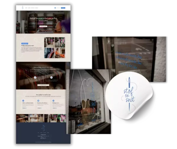 Stof & Snit - Huisstijl, webdesign, grafisch ontwerp, logo
