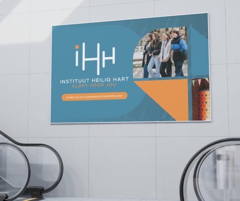 Banner, spandoek, geveldoek - Instituut Heilig Hart - Project van Billie Branding (10)