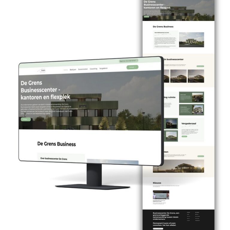 De Grens Business - Een website van Billie Branding - Coworking - Homepage