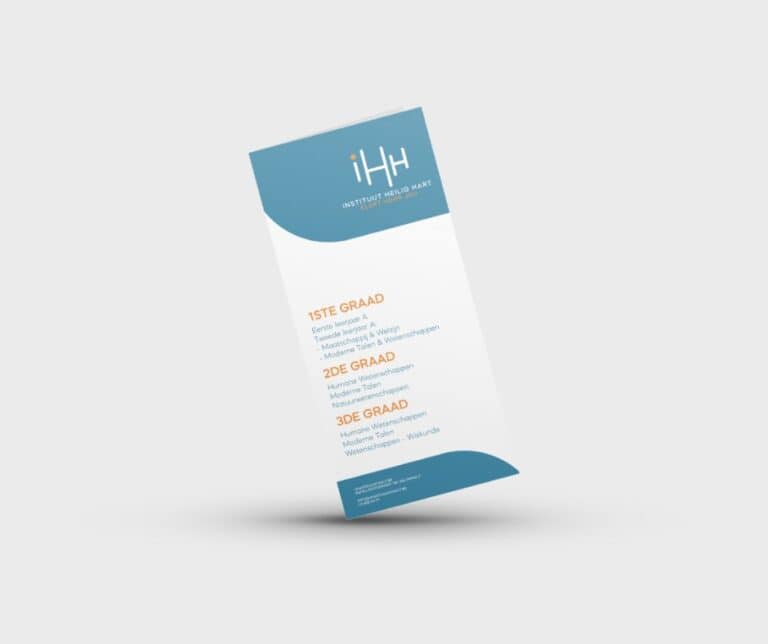 Een flyer laten ontwerpen - Instituut Heilig Hart - Project van Billie Branding (8)
