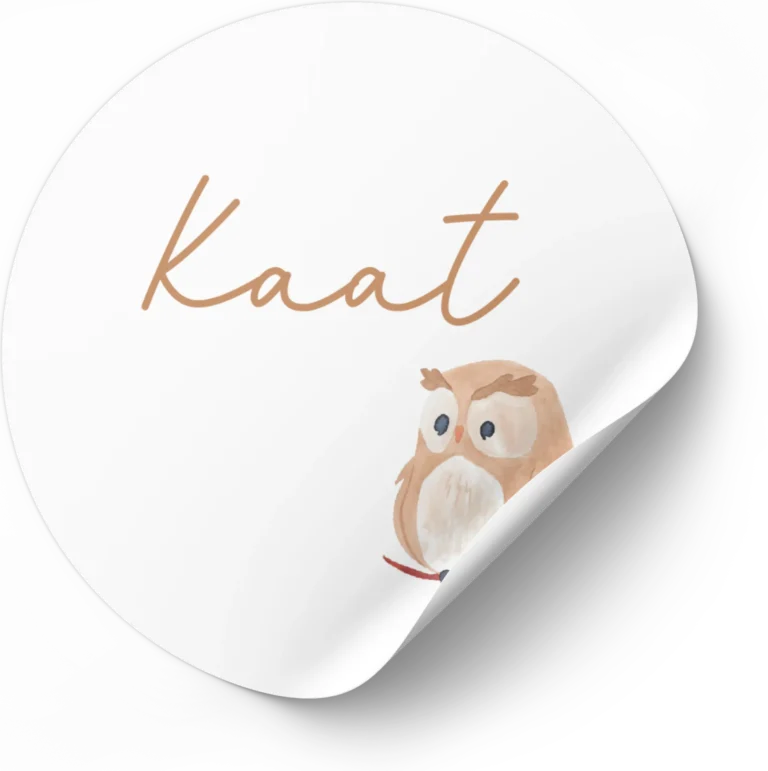 Geboortekaartje Kaat sticker