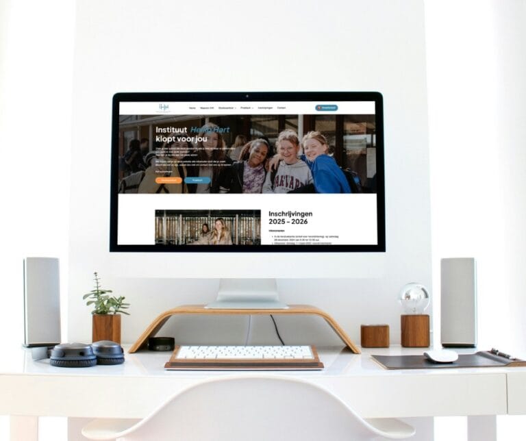 Professionele schoolwebsite Instituut Heilig Hart - Project van Billie Branding (2)